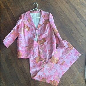 Vintage custom brocade suit